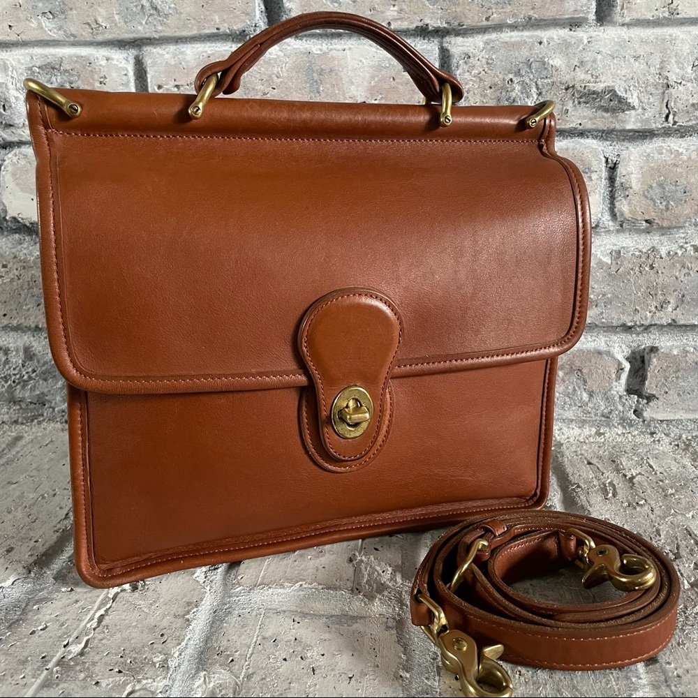 Vintage Coach Willis Bag 9927 Saddle Tan